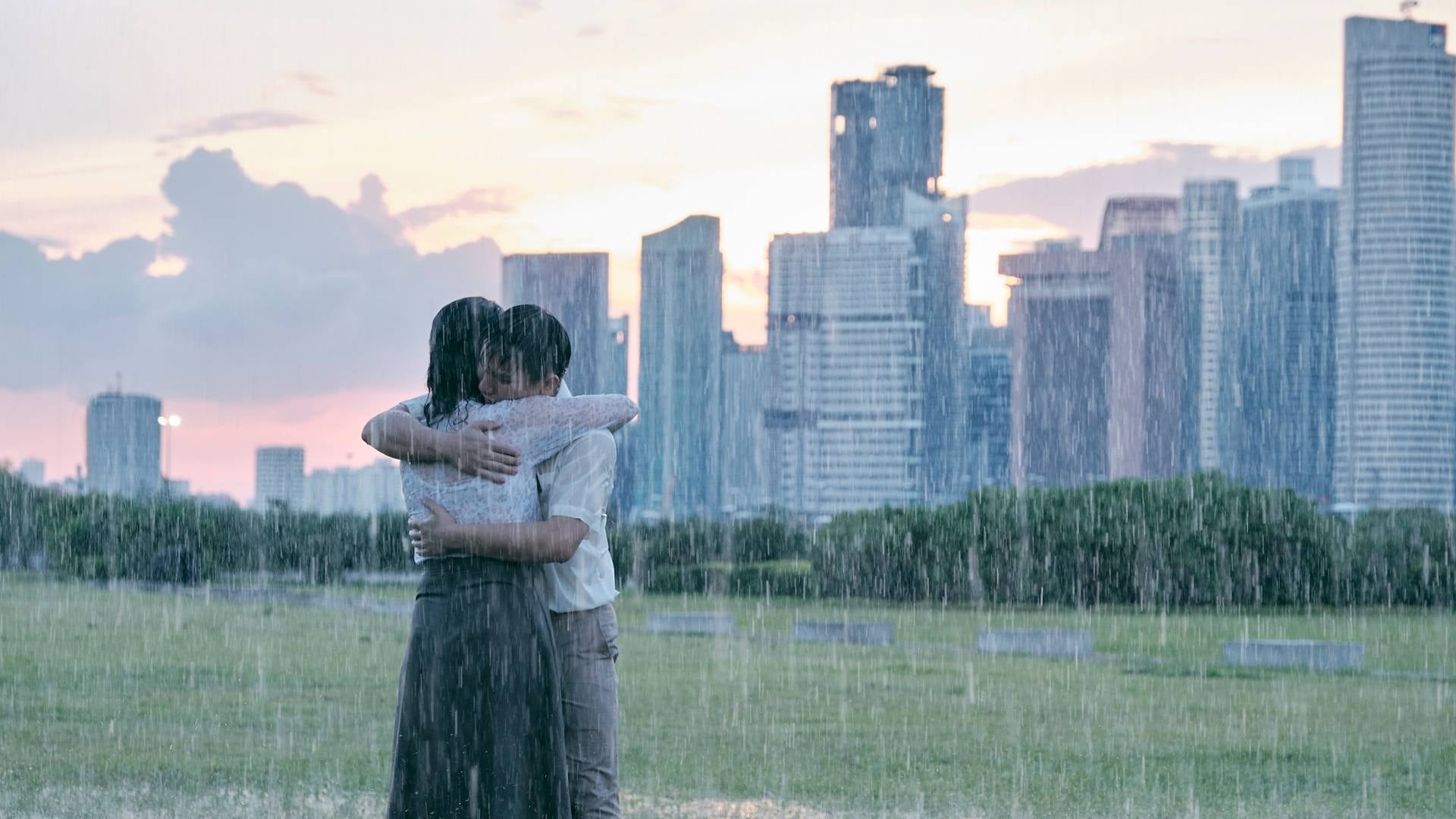 热带雨 背景图片